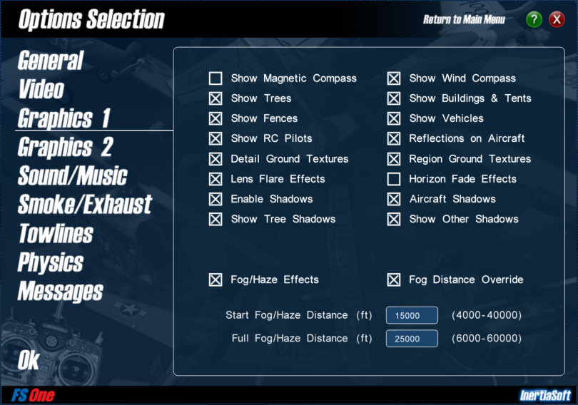 Image of the options graphics 1 settings.