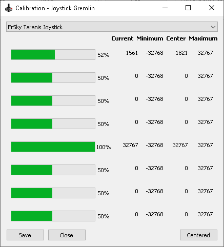 JG's calibration window